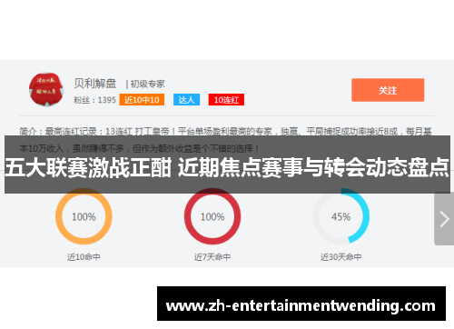 五大联赛激战正酣 近期焦点赛事与转会动态盘点